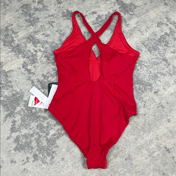 NWT Skin The Devon Cutout Swimsuit In Red One Piece Sz S - Picture 4 of 10